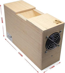 Household Grain Cleaning Winnower, Bird Feed Blown Shell Splitter, with 2 Drawers, Fan and Speed Controller, for Millet, Miscellaneous Grains, Melon Seeds