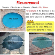 CHZDPP 5/10/15/20/25/30/35 ft Round Winter Pool Safety Cover, Customizable Inground Pool Covers Set with Installation Hardware, Triple Stitched(34.5ft/1052cm)