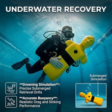 Weighted Rescue Dummy,38.6in Seamless One-Piece Construction-Water Rescue Training Dummy,Professional 50kg Simulation Tool-Lifeguard Training Manikin,Pool Rescue Gear(Orange)