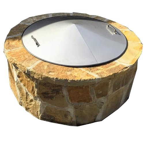 Fire Pit Cover Conical Shape 39" Diameter Stainless Steel
