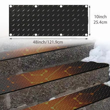 FRGIJUVGY 10 X 48 in Outdoor Electric Heated Snow Melting Mats,with Power Cord, 2 in/h Speed Snow and Ice Heated Pad,for Stairs Steps Driveway Winter Snow Removal(Size:5 Piece)