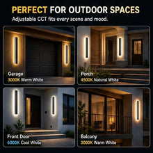 Levxhotty Modern Outdoor Wall Light 2pack 70in, 4.33in Width, Dimmable LED