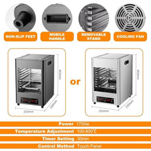 Electric Steak Oven, Portable Broiler Countertop Grill, Temperature Adjustment, 30 min Timing, for Beef Vegetables