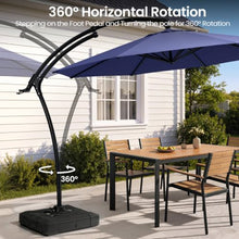 OROTLECT 128'' Cantilever Outdoor Umbrella, Counter Weighted Base Included