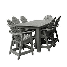 Highwood Hamilton 7pc Counter Height Dining Set 72" x 42" Coastal Teak