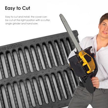 Drain Grate Drainage Cover Removable Sewer Drainage Grate, Outdoor Resin Drain Filter Trench Channel Grate, Rectangle Resin Drain Strainers Grid