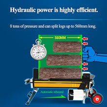 STMKB Hydraulic Wood Splitter, 8T Fully Automatic Wood Splitter, 2200W Large Motor, Wood Splitting Diameter: 5-400MM, One-Handed Operation, Easy to Move