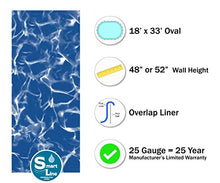 Wilbar Forever 18x33 Oval Above-Ground Swimming Pool 54-Inch Height Resin Steel-Sided Walls Bundle with Sunlight 25 Gauge Liner & Skimmer