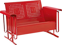 Crosley Furniture Bates Loveseat Glider - Red