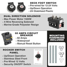 South Bend Components C912 Vertical Windlass Anchor System 900W 12V DC Motor Stainless
