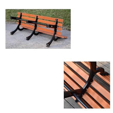 clould fitness Park Bench Outdoor Park Bench Leisure Cast Aluminum Backrest Chair Long Stool Courtyard Open Air Patio Seat Outdoor Benches