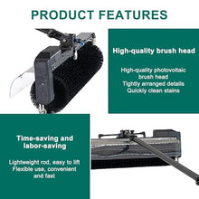VNATWGOO Electric PV Panel Cleaning Brush 3.5m/5.5m/7.5m, with Extension Pole, Solar Panel Cleaner, Automatic Water Supply Cleaning Brush,7.5M