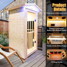 Daleyzay One Person Far Infrared Sauna Natural Finnish Spruce