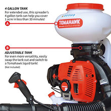 Tomahawk Power 4 Gallon Motorized Backpack Spreader for Granular Fertilizer, Seed, Feed, Salt Ice White