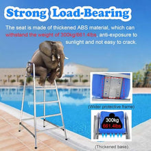 JIANSMZ Lifeguard Observation Chair, Lifeguard Chair for Water Park Swimming Pool Chairs Detachable Pool Chairs, Long Lasting Quality 47 59 71 inch Ladder Stool Bar Deck Poolside