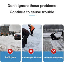 DKPLOE Snow Shovel with Wheels Manual Snow Shovel Easy to Disassemble and Store Stable Structure Can Efficiently Remove Snow Easy to Move(29in)
