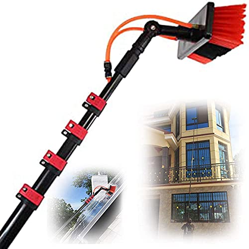3-11M（ 12FT-36FT） Cleaning Photovoltaic and Solar Panels Water/Hose Fed Extendable Pole Window Cleaning Brush Equipment Cleaning Photovoltaic and Solar Panels