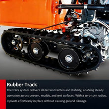 Chery Industrial 660 lbs Capacity 6.5HP Gas Powered Track Mini Dumper, B&S Engine for Construction Landscaping (Tracked Flatbed)