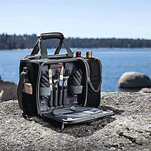 WJJDLLNP Portable Tableware Bag With Wine Large Capacity Can Be Slanted Outdoor Camping Picnic Storage