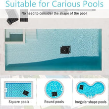 Robotic Solar Pool Skimmer Cleaner: Cordless Pool Skimmer for Pools Automatic Pool Cleaning Robot with Solar Powered Dual Charging