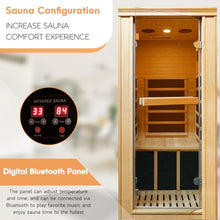 RIGO Far Infrared 1-Person Sauna Canadian Hemlock Wood