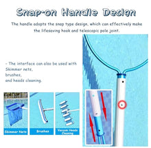 Oracra Pool Safety Hook Swimming Pool Safety Hook with Telescopic Pole, Emergency Rescue Hooks, 100-500cm Pool Lifesaving Equipment, Professional Multi-use Round Hooks(500cm(16.4ft))