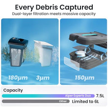 AIPER Experts Duo: Cordless Pool Cleaner Robot & Solar Pool Skimmer, Gray