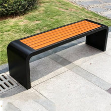 Vttui 2 Person Outdoor Bench, Porch Bench, 220cm Orange