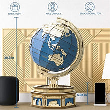 PRODCA 3D Wooden Globe Puzzle Box Wood Model Kit for Adults and Teens