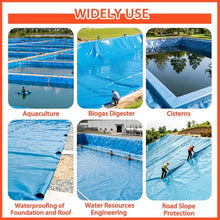 Liyadolaam 4x5m 5x6m 7x8m 10x12m HDPE Pond Liner Sealing Film Damp Proof for Outdoor Ponds, Underlayment for Ponds Waterfalls Reservoir A Koi Pond Sheeting(23x39.3ft)