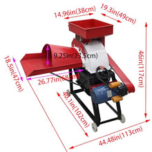 INTSUPERMAI Grass Chopper Pulverizer 220V Red