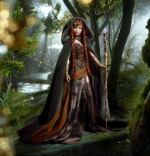 Barbie Mattel Faraway Forest Elf Doll Green