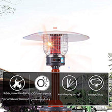 AIZYR Outdoor Patio Heater - Stainless Steel Patio Heater with Stepless Fine-Tuning/High Efficiency Heating for Garden, Balcony,Natural Gas