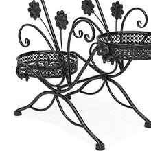 SIDUFHAOPKLL 3-Tier Metal Flower Pot Iron Shelf Stand Bonsai Holder Plants Display Rack for Home Patio Balcony Living Room Decoration