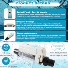 LALABU 12g/H Salt Chlorinator Generator, EC12 Pool Salt Chlorine Generator
