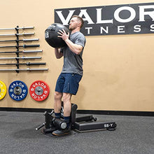Valor Fitness Sissy Squat Machine - Heavy Duty - Grip Handle and Wheels - Adjustable - Core Glute Hamstring - Quad Leg Muscle - Hip Thrusters - Strength Building Gym Workout Equipment - SS-Y Yellow