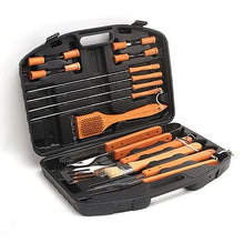 XIXIDIAN 18 Piece BBQ Tools Set Stainless Steel Wooden Handle BBQ Tools for Christmas Birthday Presents - Grill Utensils Set Ideal Grilling Gifts for Men Dad Women