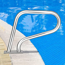 GoodBZ Swimming Pool Safety Hand Rail Swimming Pool Hand Rail with Installation kit - Easy Mount Non-Slip Pool Safety Products Hand Grab Rail Height 22.4''