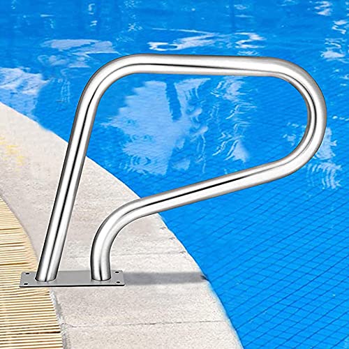 Swimming Pool Safety Hand Rail Swimming Pool Hand Rail with Installation kit - Easy Mount Non-Slip Pool Safety Products Hand Grab Rail Height 22.4'' (Thickness 1mm) (Thickness 1mm)