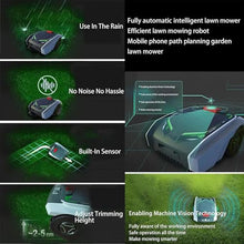 JJENXYYDS 18-RM Mowing Robot with Automatic Charging-high-Efficiency Trimming Mobile Phone, Path Planning, Courtyard Garden Lawn Robot,for Small to Medium Yards