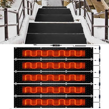 YTNGTT Snow Melting Mat for Outdoor Driveways and Stairs - Anti-Slip Rubber Pad with Power Cord for Winter Ice and Snow Removal(25.4x90cmx5Pcs)