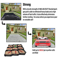 Permeable Pathway Grid Geocell, 2"/ 3"/ 4" Depth HDPE Gravel Grids for Garage Garden Stones Walkway, Flexible Cuttable Honeycomb Paving Stabilizer (Color : 4"/10cm High, Size : 3x50 m (10x164 ft))