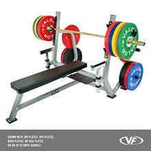 Valor Fitness Olympic Weight Bench Press Station Spotter Arms Adjustable Safety Catch Plate Storage Pegs Power Lifting Home Gym Workout Equipment BF-49 Metallic Grey and Black