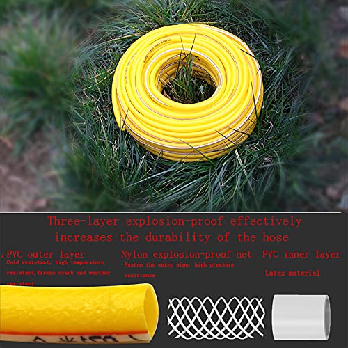 C/H 100M Heavy-Duty Reinforced PVC Garden Hose 18mm Green