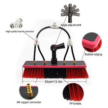 Cleaning Brush Brush Head Greenhouse Roof Cleaner, Water Supply Window Cleaning Equipment, Solar Cleaning Brush Outdoor Window Cleaning (30cm Brush Head 12FT/3.6m)