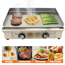 EQCOTWEA Commercial Countertop Griddle 2800Pa LPG Gas Grill Griddle