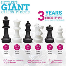 KETTLER Giant Chess Set with Game Board