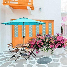 USZWBY Sun Parasol Umbrella Garden 7.5ft/2.25m Pool/Beach/Garden Parasol,Crank for Raising & Lowering Garden Patio Parasol Shade Umbrella,UPF 50+ Protection