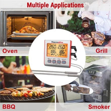 TP17W Dual Probe Thermometer for Oven Grill Smoker BBQ(Black)
