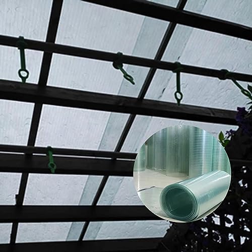 UTOYA Polycarbonate Roofing Sheet, Outdoor Large Hot House Garden Replacement Top Cover with Thermal Insulation and Rainproof Cold Frame,Customizable (Color : Clear, Size : 28x590in)